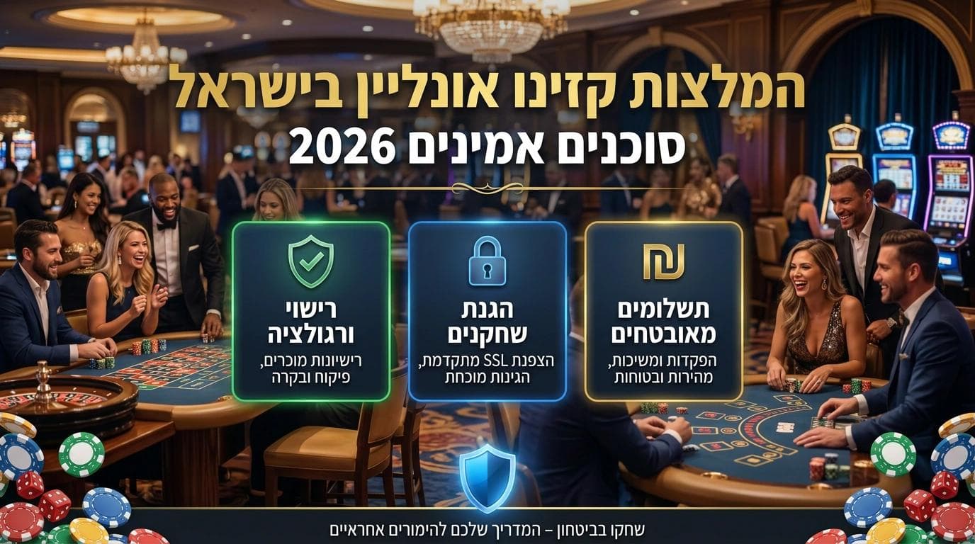 המלצות קזינו אונליין בישראל: סוכנים אמינים 2026